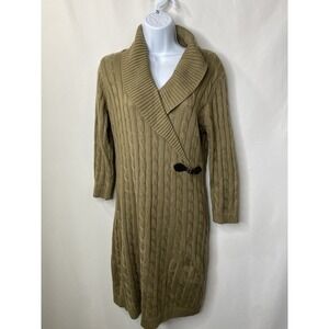 Calvin Klein Womens Sweater Size Medium Fall Cable Knit Cozy Autumn Classy Cozy